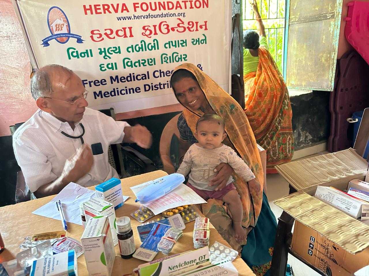 On September 26th, 2023,  we had a Diagnostic Health Check-up and Free Medicine Distribution Camp at village Jalampura taluka Viramgam, Gujarat.
We are thankful to Dr Dilip Shah and Dr  Maheshbhai Bhavsar for their valuable time and to Manjulaben (in charge of Aanganwadi) for her kind support and for providing all assistance. 
The sarpanch of the village also was present.
